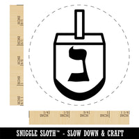 Dreidel Dreidl Jewish Hanukkah Nun Nothing Rubber Stamp for Stamping Crafting Planners
