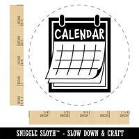 Calendar Day Planner Rubber Stamp for Stamping Crafting Planners