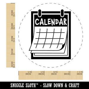 Calendar Day Planner Rubber Stamp for Stamping Crafting Planners