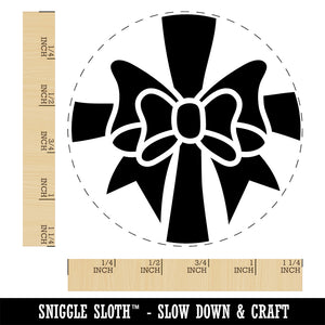 Ribbon on Package Rubber Stamp for Stamping Crafting Planners