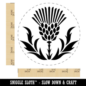 Scottish Thistle Rubber Stamp for Stamping Crafting Planners