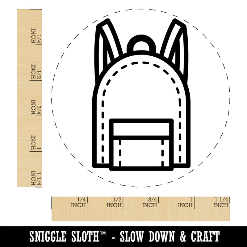 Backpack Teacher School Rubber Stamp for Stamping Crafting Planners