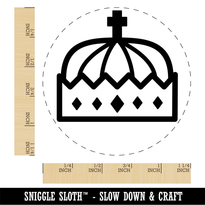 Crown King Emperor Rubber Stamp for Stamping Crafting Planners