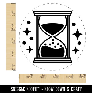 Hourglass Sands of Time Rubber Stamp for Stamping Crafting Planners