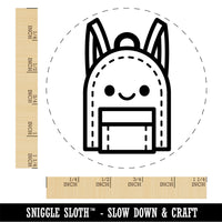 Kawaii Backpack Teacher School Rubber Stamp for Stamping Crafting Planners