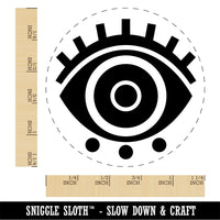 Large Iris Evil Eye Nazar Charm Rubber Stamp for Stamping Crafting Planners