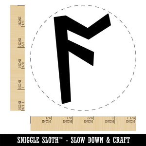 Norse Viking Dwarven Rune Letter A Rubber Stamp for Stamping Crafting Planners