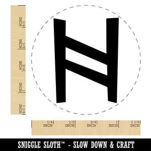 Norse Viking Dwarven Rune Letter H Rubber Stamp for Stamping Crafting Planners