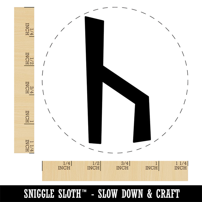 Norse Viking Dwarven Rune Letter K Rubber Stamp for Stamping Crafting Planners