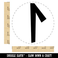 Norse Viking Dwarven Rune Letter L Rubber Stamp for Stamping Crafting Planners