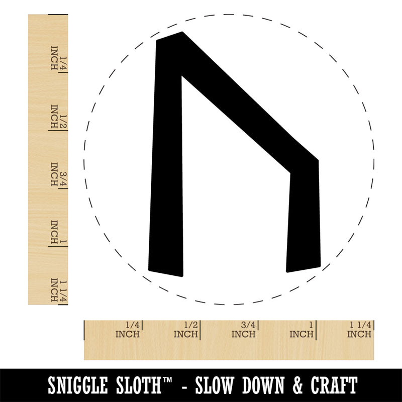 Norse Viking Dwarven Rune Letter U Rubber Stamp for Stamping Crafting Planners