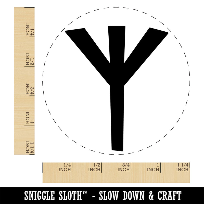 Norse Viking Dwarven Rune Letter X Rubber Stamp for Stamping Crafting Planners