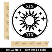 The Sun Tarot Card Rubber Stamp for Stamping Crafting Planners