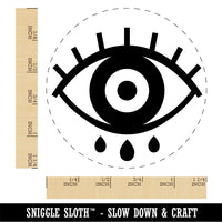 Three Tears Evil Eye Nazar Charm Rubber Stamp for Stamping Crafting Planners