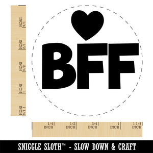 BFF Best Friends Forever Heart Rubber Stamp for Stamping Crafting Planners