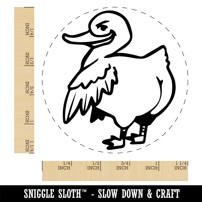 Cheeky Duck Butt Rubber Stamp for Stamping Crafting Planners