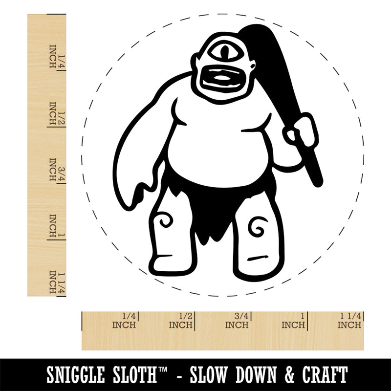 Cyclops Giant Greek Monster Rubber Stamp for Stamping Crafting Planners