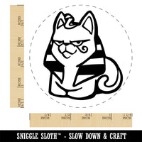 Egyptian Sphinx Cat Loaf Rubber Stamp for Stamping Crafting Planners