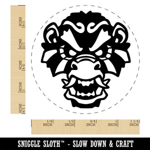 Fierce Monkey King Head Rubber Stamp for Stamping Crafting Planners