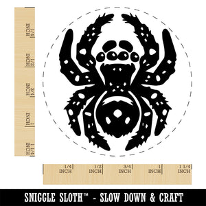 Fuzzy Jumping Spider Arachnid Rubber Stamp for Stamping Crafting Planners