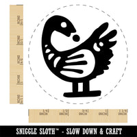 Sankofa African Adinkra Bird Symbol Reflection Rubber Stamp for Stamping Crafting Planners