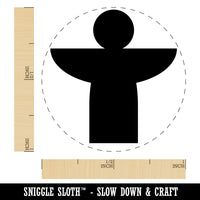 Angel Symbol Rubber Stamp for Stamping Crafting Planners