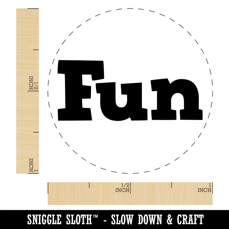 Fun Text Rubber Stamp for Stamping Crafting Planners