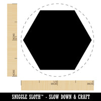 Hexagon Solid Rubber Stamp for Stamping Crafting Planners