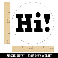 Hi Text Rubber Stamp for Stamping Crafting Planners
