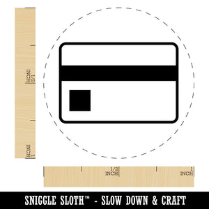 Credit Card Money Bills Rubber Stamp for Stamping Crafting Planners