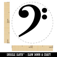 Bass Clef Music Rubber Stamp for Stamping Crafting Planners