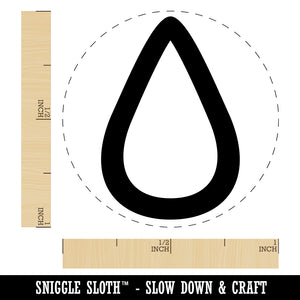 Hydrate Tracker Water Drop Outline Rubber Stamp for Stamping Crafting Planners