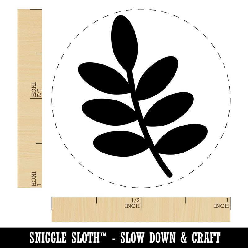 Leaf Branch Solid Rubber Stamp for Stamping Crafting Planners