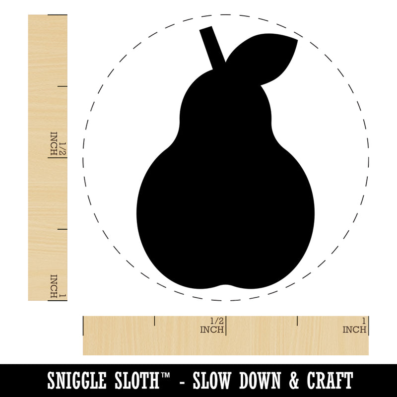 Pear Fruit Solid Rubber Stamp for Stamping Crafting Planners