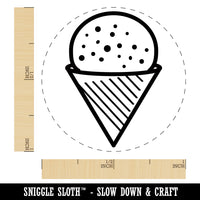 Snow Cone Shaved Ice Rubber Stamp for Stamping Crafting Planners