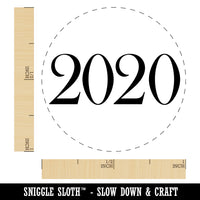 2020 Old Timey Font Rubber Stamp for Stamping Crafting Planners