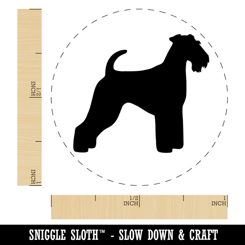 Airedale Terrier Bingley Waterside Dog Solid Rubber Stamp for Stamping Crafting Planners