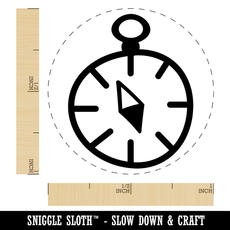 Compass Doodle Rubber Stamp for Stamping Crafting Planners