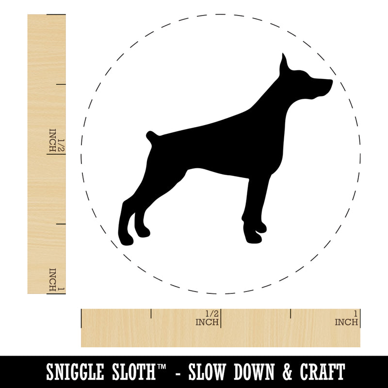 Dobermann Pinscher Dog Solid Rubber Stamp for Stamping Crafting Planners