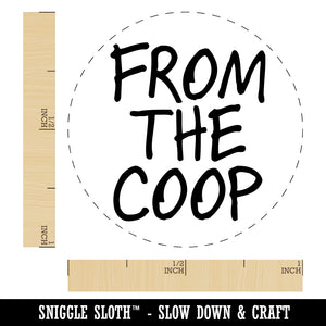 From the Coop Egg Rubber Stamp for Stamping Crafting Planners