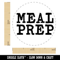 Meal Prep Fun Text Rubber Stamp for Stamping Crafting Planners