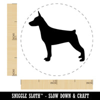 Miniature Pinscher Min Pin Dog Solid Rubber Stamp for Stamping Crafting Planners
