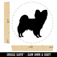 Papillon Continental Toy Spaniel Dog Solid Rubber Stamp for Stamping Crafting Planners