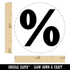 Percent Symbol Rubber Stamp for Stamping Crafting Planners