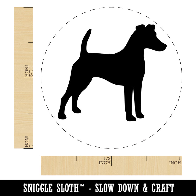 Smooth Fox Terrier Dog Solid Rubber Stamp for Stamping Crafting Planners