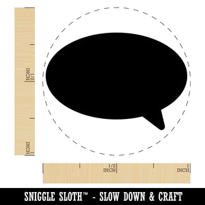 Talk Speech Bubble Solid Rubber Stamp for Stamping Crafting Planners