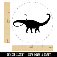 Apatosaurus Dinosaur Solid Rubber Stamp for Stamping Crafting Planners