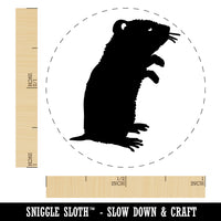 Gerbil Standing Profile Rubber Stamp for Stamping Crafting Planners