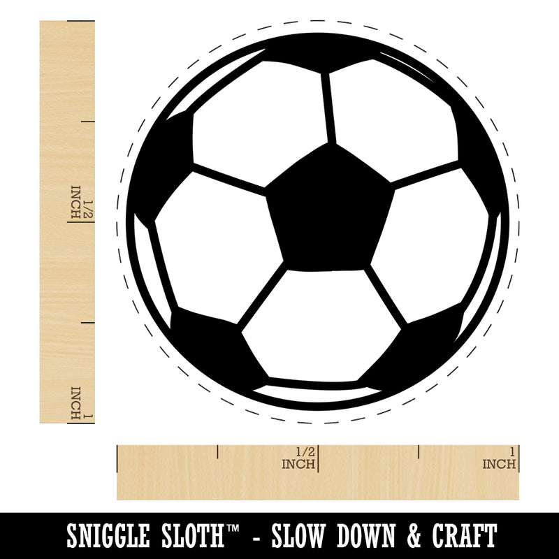 Soccer Ball Rubber Stamp for Stamping Crafting Planners