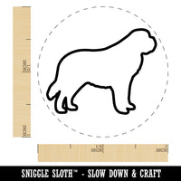 St Bernard Saint Dog Outline Rubber Stamp for Stamping Crafting Planners